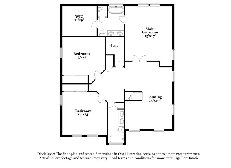 2,390/Mo, 6122 Ricker Rd Raleigh, NC 27610 Floor Plan View