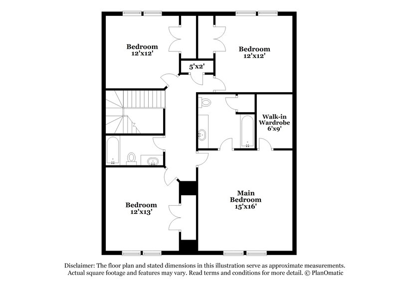 1,990/Mo, 5825 Bryanstone Pl Raleigh, NC 27610 Floor Plan View 2