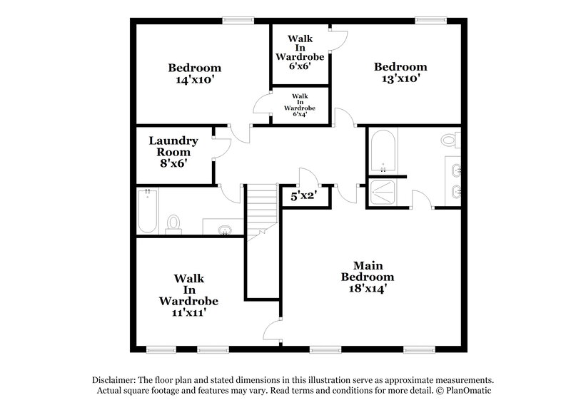 2,030/Mo, 8011 Spiderlily Ct Zebulon, NC 27597 Floorplan View 2