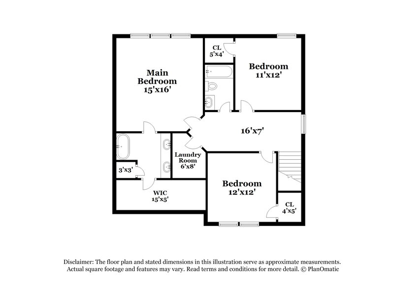1,975/Mo, 5045 Babbling Brook Dr Raleigh, NC 27610 Floor Plan View 2
