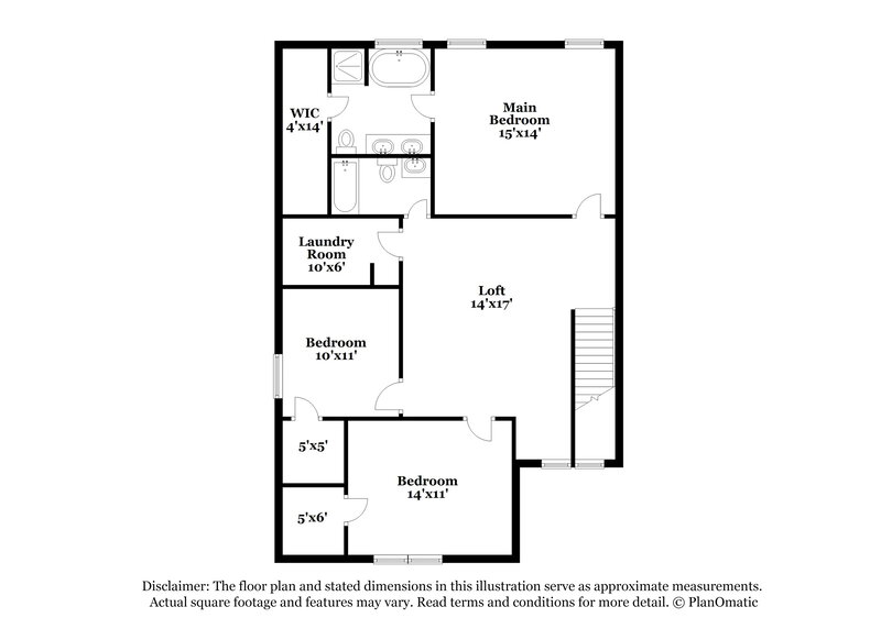 2,145/Mo, 3509 Skybrook Ln Durham, NC 27703 Floor Plan View 2