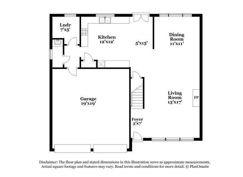 2,020/Mo, 5243 Little Sandy Dr Raleigh, NC 27616 Floor Plan View