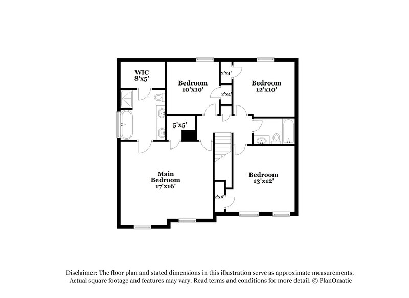 2,175/Mo, 4005 Iverson St Raleigh, NC 27604 Floor Plan View 2