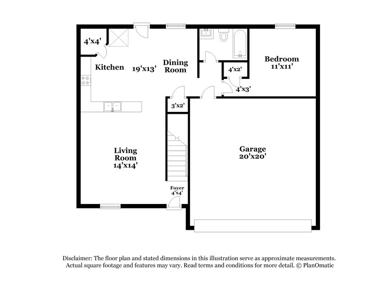 1,990/Mo, 188 Fawnbrook Dr Four Oaks, NC 27524 Floor Plan View