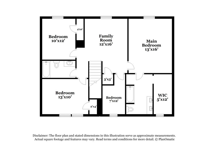1,990/Mo, 188 Fawnbrook Dr Four Oaks, NC 27524 Floor Plan View 2