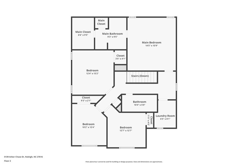 1,995/Mo, 5139 Arbor Chase Dr Raleigh, NC 27616 Floor Plan View 2