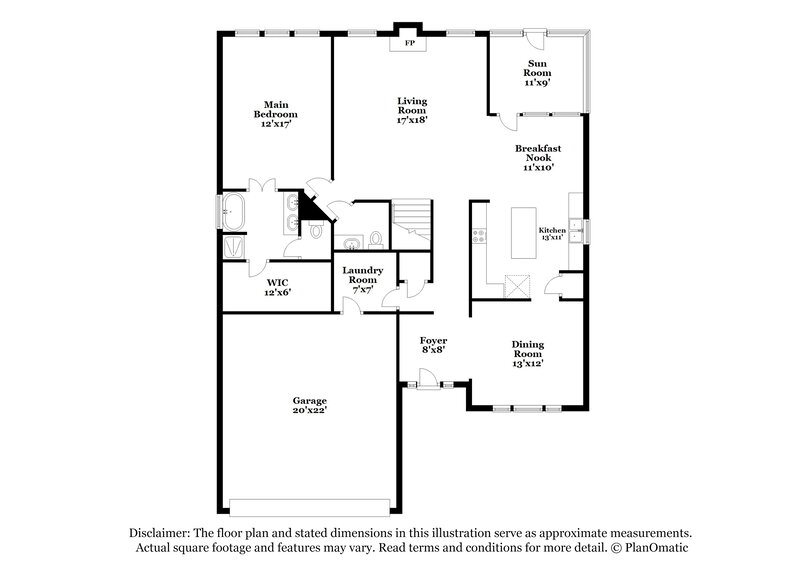 2,260/Mo, 522 Misty Willow Way Rolesville, NC 27571 Floor Plan View 2