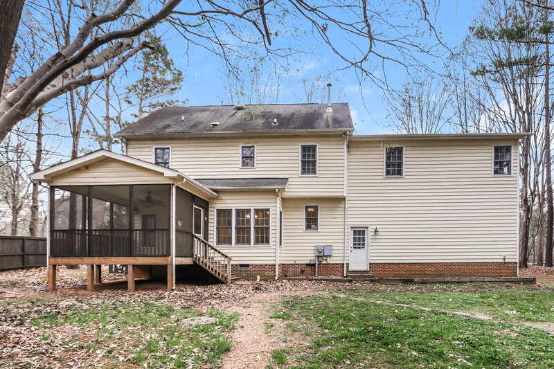 3,180/Mo, 1204 Cleason Ct Wake Forest, NC 27587 Rear View