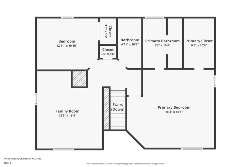 1,750/Mo, 1013 Lockberry Ct Clayton, NC 27520 Floor Plan View 2