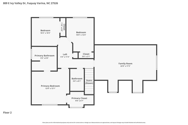 2,065/Mo, 809 E Ivy Valley Dr Fuquay Varina, NC 27526 Floor Plan View 2