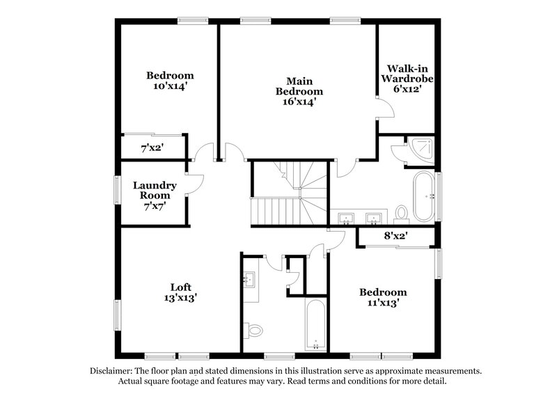 2,050/Mo, 6041 Ricker Rd Raleigh, NC 27610 Floor Plan View 2