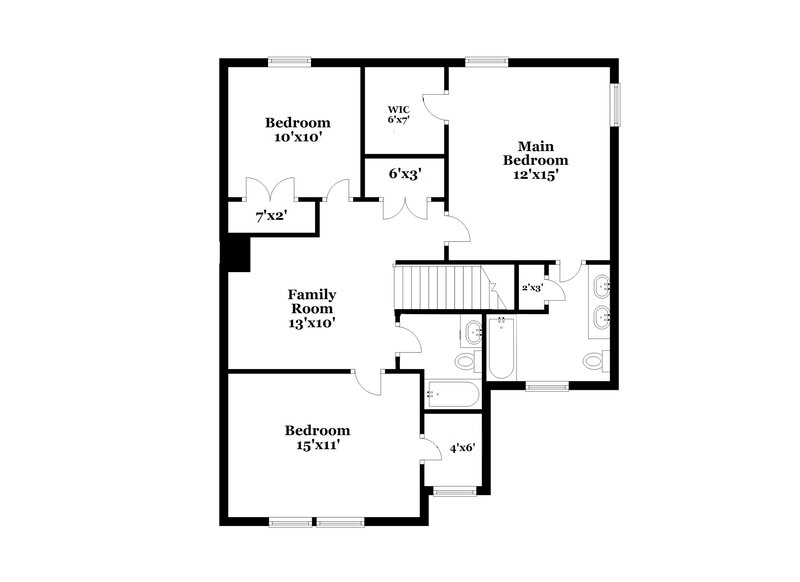 1,870/Mo, 4737 Tommans Trl Raleigh, NC 27616 Floor Plan View 2