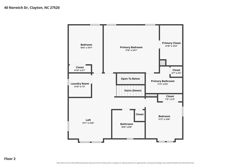 0/Mo, 40 Norwich Dr Clayton, NC 27520 Floorplan View 2