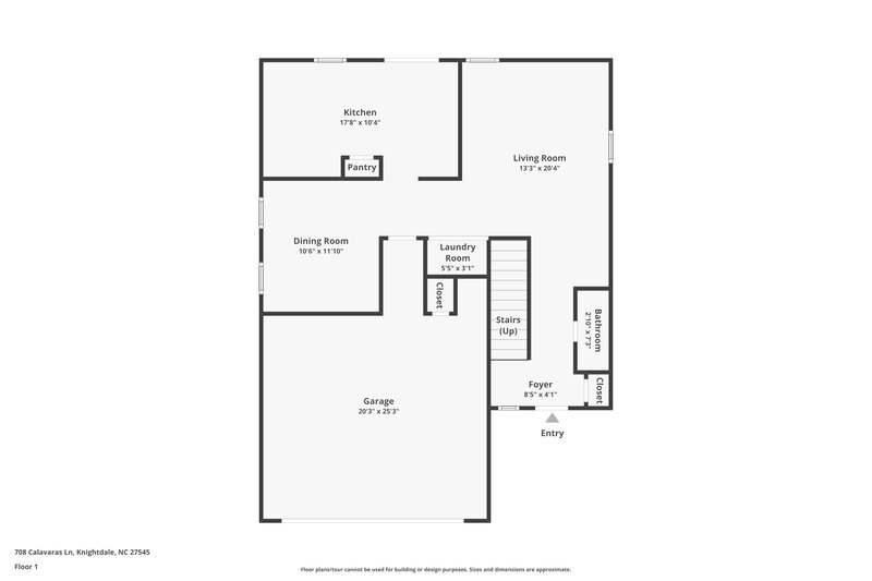 2,085/Mo, 708 Calavaras Ln Knightdale, NC 27545 Floorplan View