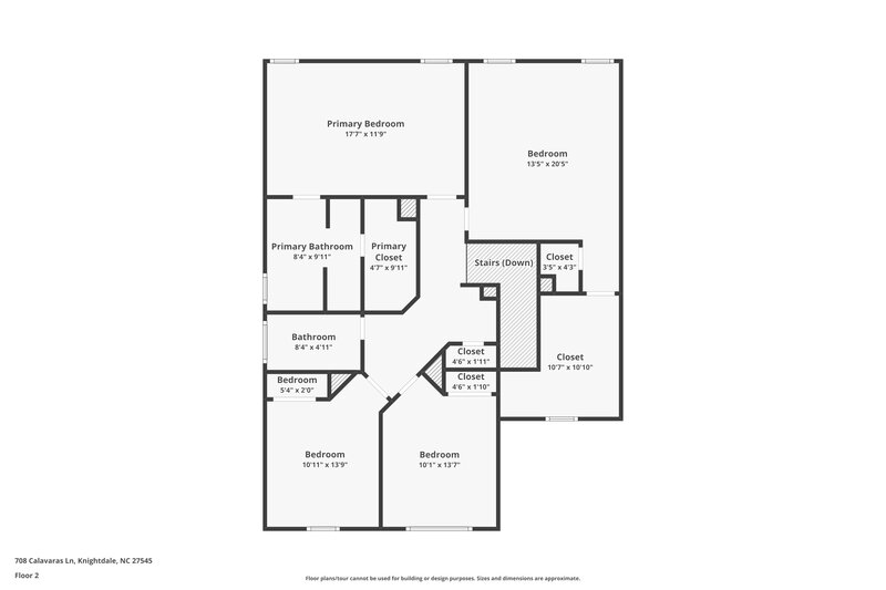 2,085/Mo, 708 Calavaras Ln Knightdale, NC 27545 Floorplan View 2