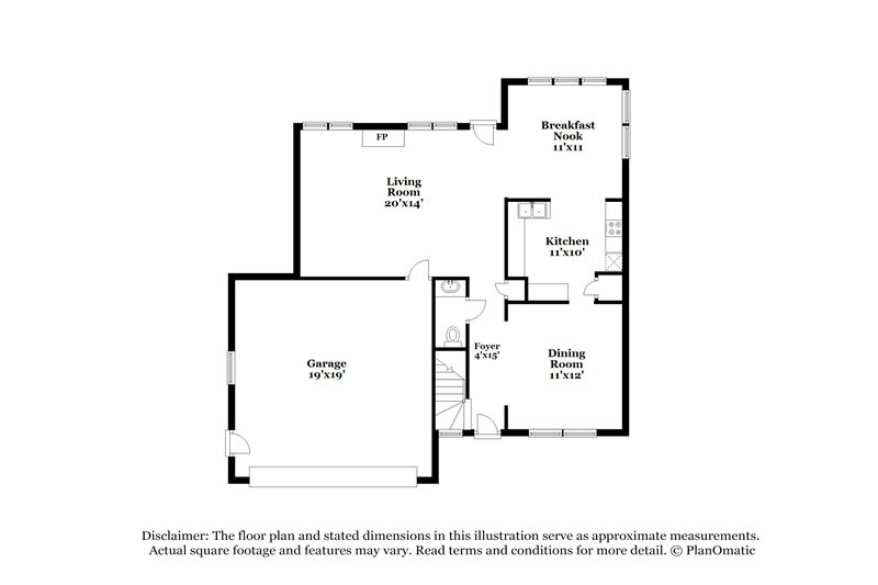 2,520/Mo, 4813 Forest Highland Dr Raleigh, NC 27604 Floor Plan View