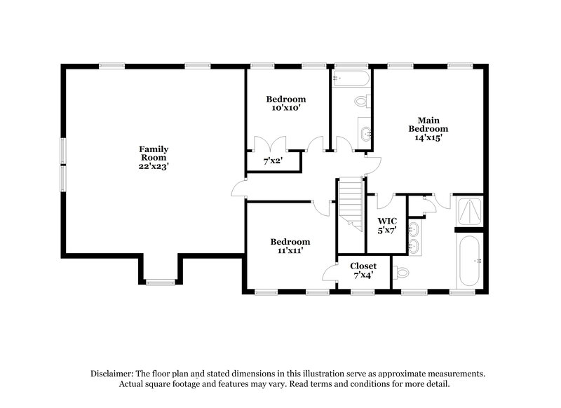 2,200/Mo, 94 Great Oak Dr Garner, NC 27529 Floor Plan View