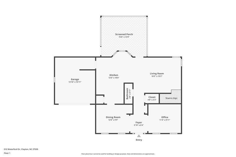 1,800/Mo, 512 Waterford Dr Clayton, NC 27520 Floor Plan View