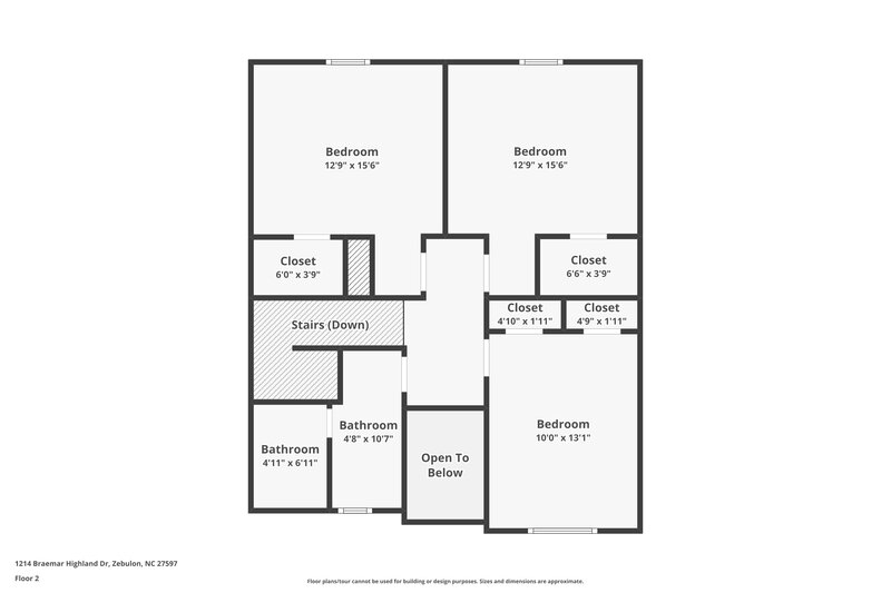 1,925/Mo, 1214 Braemar Highland Dr Zebulon, NC 27597 Floor Plan View 2