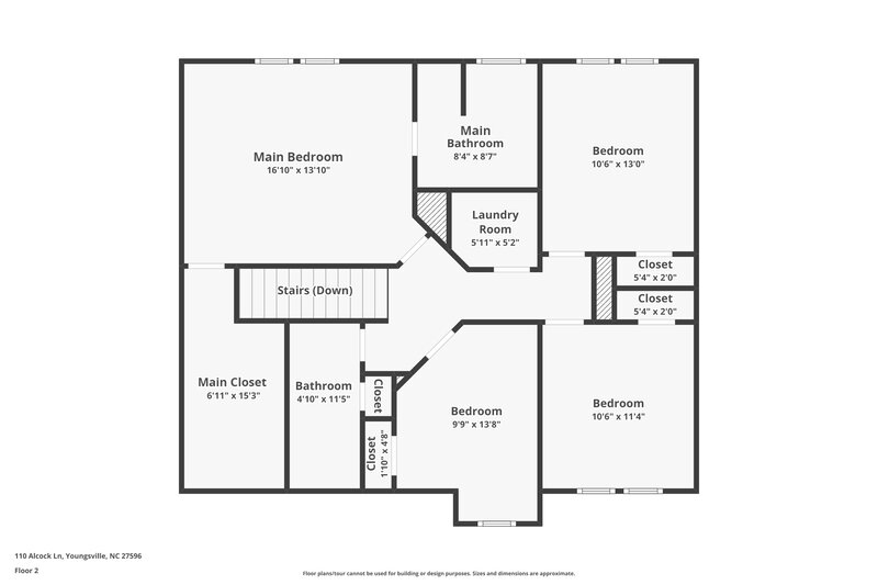 2,005/Mo, 110 Alcock Ln Youngsville, NC 27596 Floor Plan View 2
