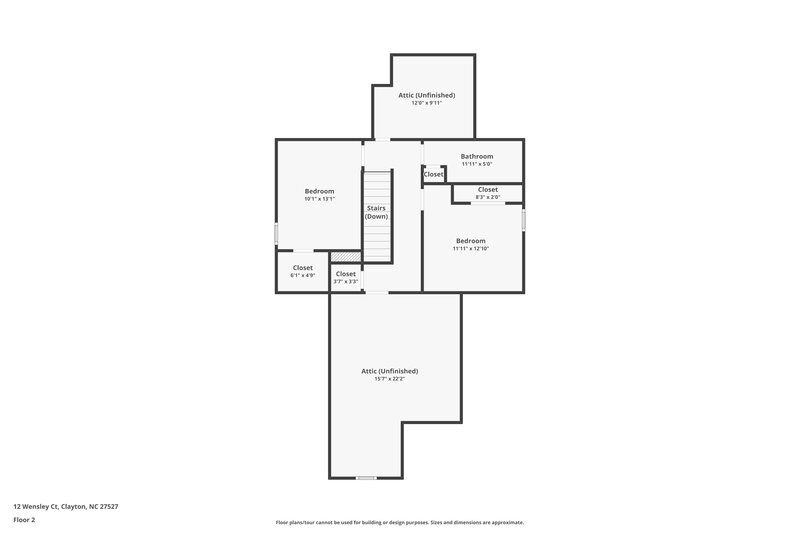 1,730/Mo, 12 Wensley Ct Clayton, NC 27527 Floor Plan View 2