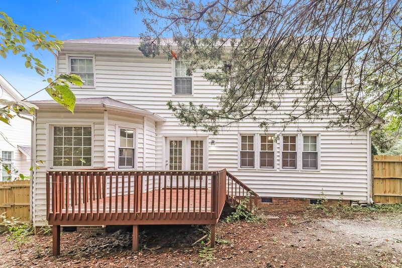 2,145/Mo, 7701 Harps Mill Woods Run Raleigh, NC 27615 Rear View