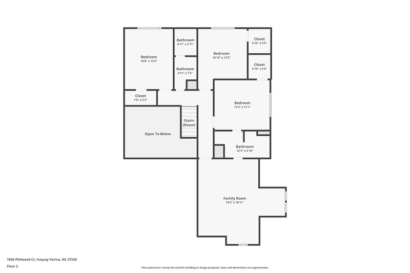 2,215/Mo, 1056 S Philwood Ct Fuquay Varina, NC 27526 Floor Plan View 2