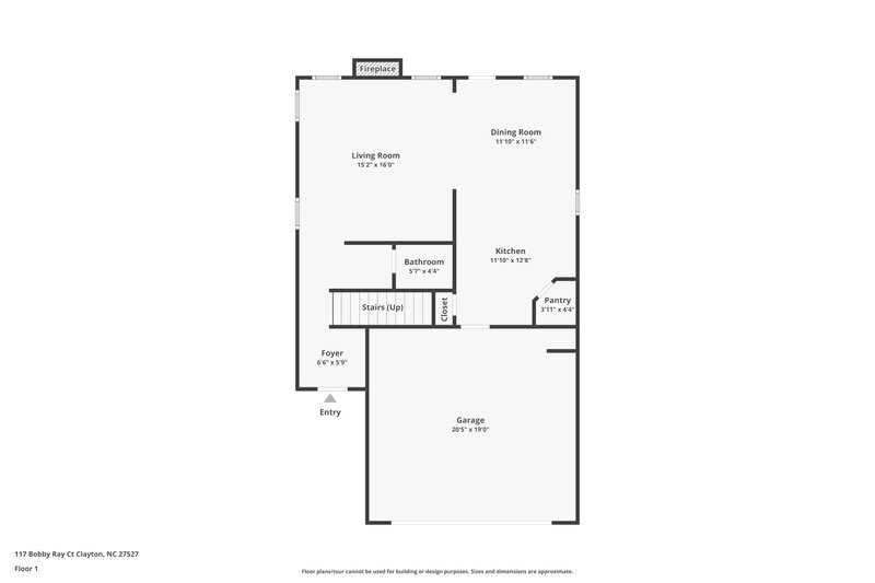 2,165/Mo, 117 Bobby Ray Ct Clayton, NC 27527 Floor Plan View