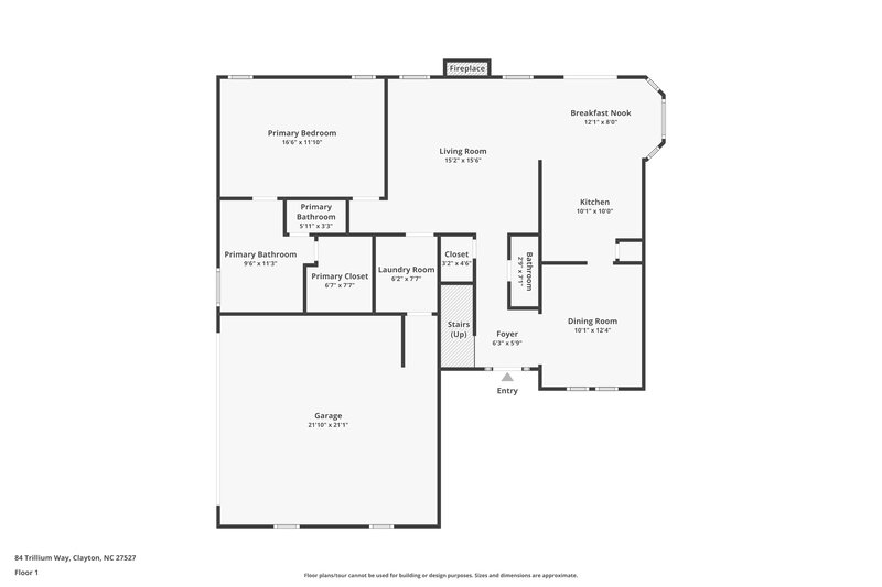 2,170/Mo, 84 Trillium Way Clayton, NC 27527 Floor Plan View