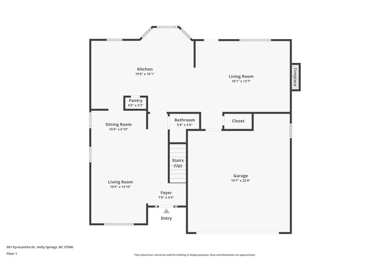 2,690/Mo, 501 Pyracantha Dr Holly Springs, NC 27540 Floor Plan View