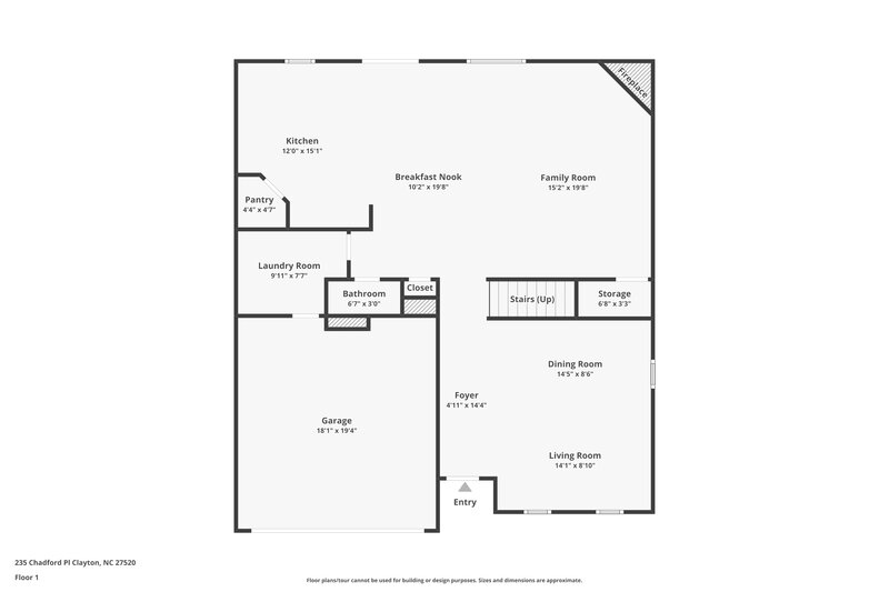 1,910/Mo, 235 Chadford Pl Clayton, NC 27520 Floor Plan View