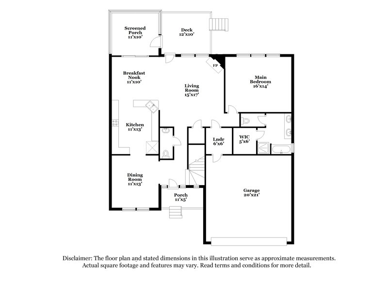 3,480/Mo, 429 Longbourn Dr Wake Forest, NC 27587 Floor Plan View