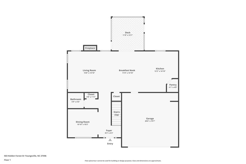 2,250/Mo, 503 Holden Forest Dr Youngsville, NC 27596 Floor Plan View