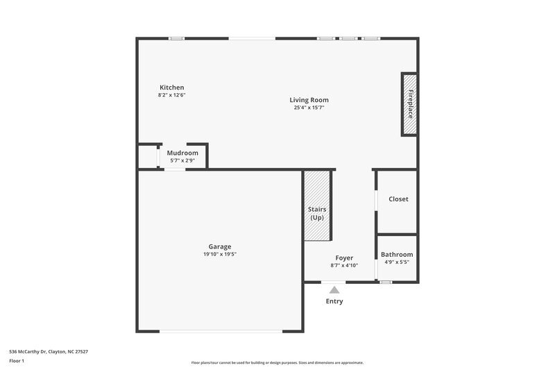 3,060/Mo, 536 McCarthy Dr Clayton, NC 27527 Floor Plan View