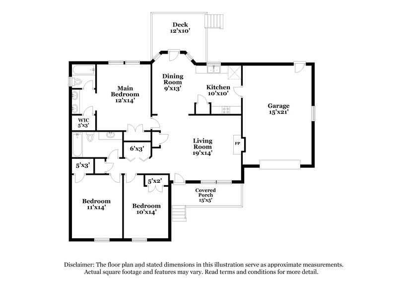 1,765/Mo, 621 Groveton Trl Wake Forest, NC 27587 Floor Plan View
