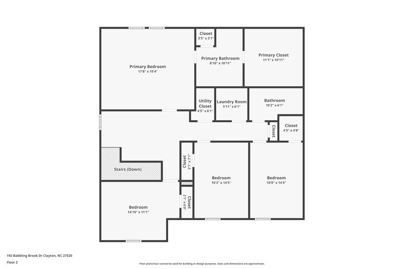 2,205/Mo, 192 Babbling Brk Dr Wilson's Mills, NC 27520 Floor Plan View 2