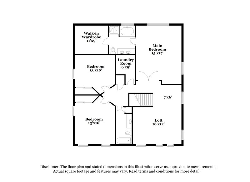 2,830/Mo, 5213 Meryton Park Way Raleigh, NC 27616 Floor Plan View
