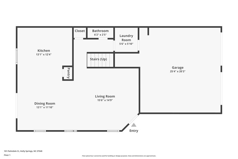 2,010/Mo, 101 Palmdale Ct Holly Springs, NC 27540 Floor Plan View