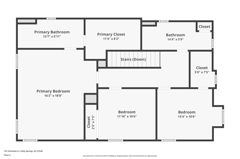 2,010/Mo, 101 Palmdale Ct Holly Springs, NC 27540 Floor Plan View 2