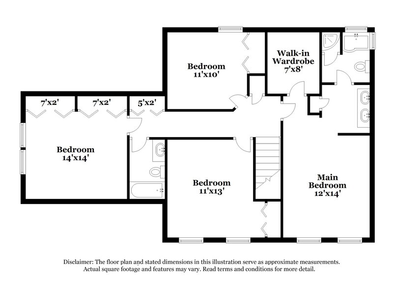 2,230/Mo, 3453 Scotch Dr Raleigh, NC 27616 Floor Plan View 2