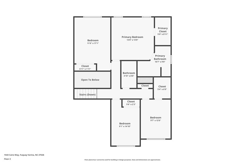 1,895/Mo, 1543 Cairo Way Fuquay Varina, NC 27526 Floor Plan View 2