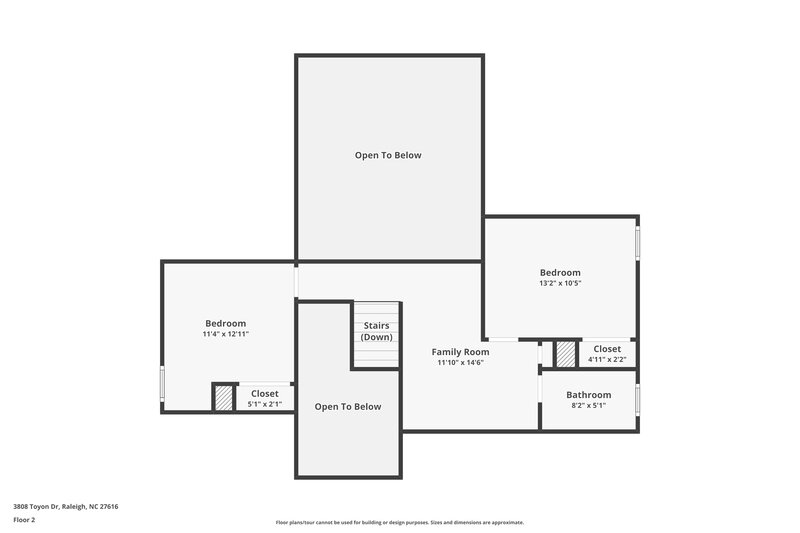 2,060/Mo, 3808 Toyon Dr Raleigh, NC 27616 Floor Plan View 2