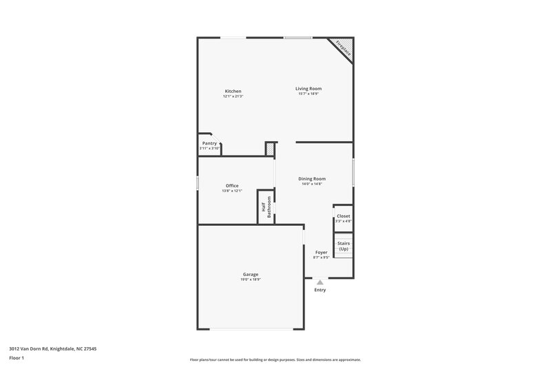 1,840/Mo, 3012 Van Dorn Rd Knightdale, NC 27545 Floor Plan View