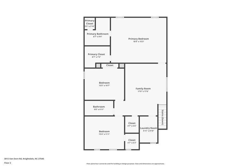 1,840/Mo, 3012 Van Dorn Rd Knightdale, NC 27545 Floor Plan View 2