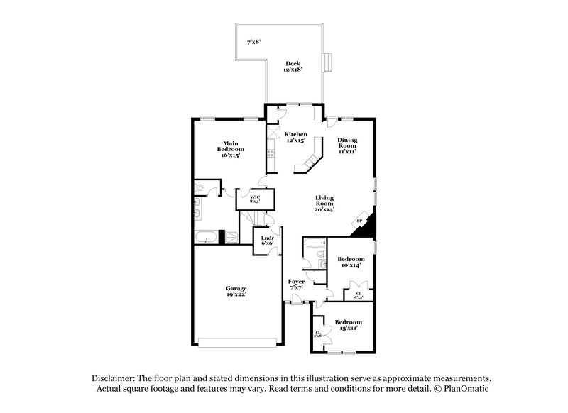 1,835/Mo, 840 Red Oak Tree Dr Fuquay Varina, NC 27526 Floor Plan View