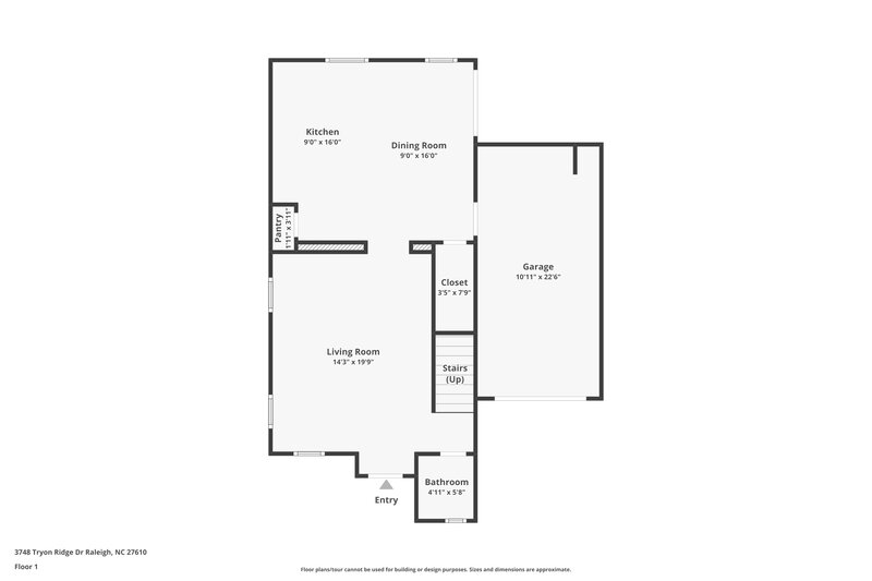 2,085/Mo, 3748 Tryon Ridge Dr Raleigh, NC 27610 Floorplan View 2