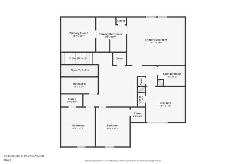 1,920/Mo, 248 Babbling Brk Dr Wilson's Mills, NC 27520 Floor Plan View