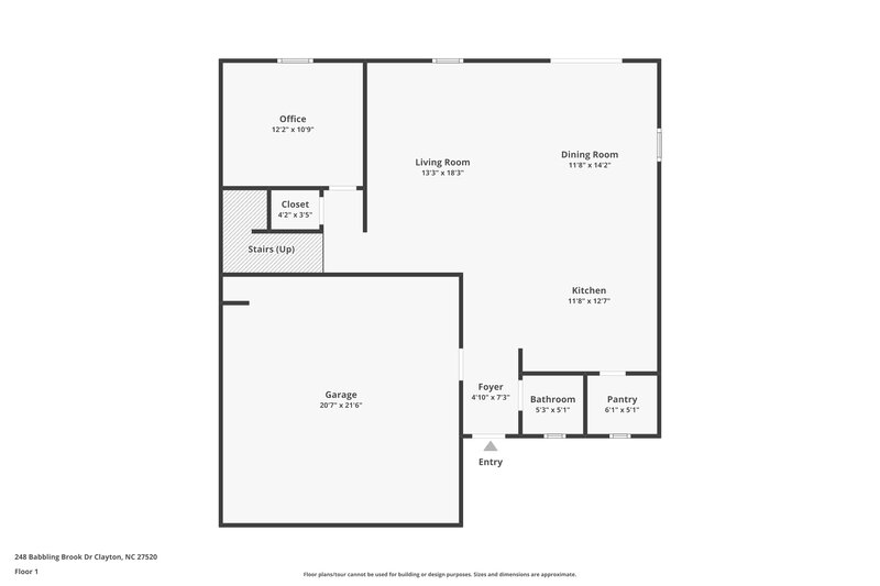 1,920/Mo, 248 Babbling Brk Dr Wilson's Mills, NC 27520 Floor Plan View 2