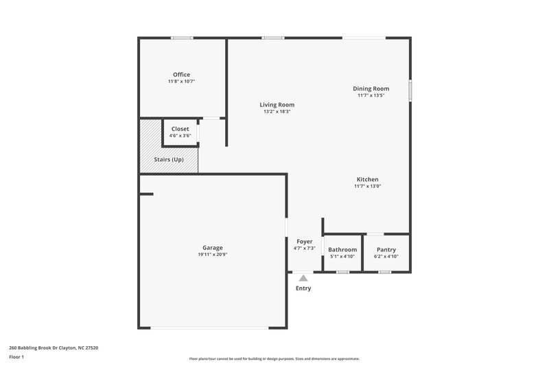 2,085/Mo, 260 Babbling Brk Dr Wilson's Mills, NC 27520 Floor Plan View