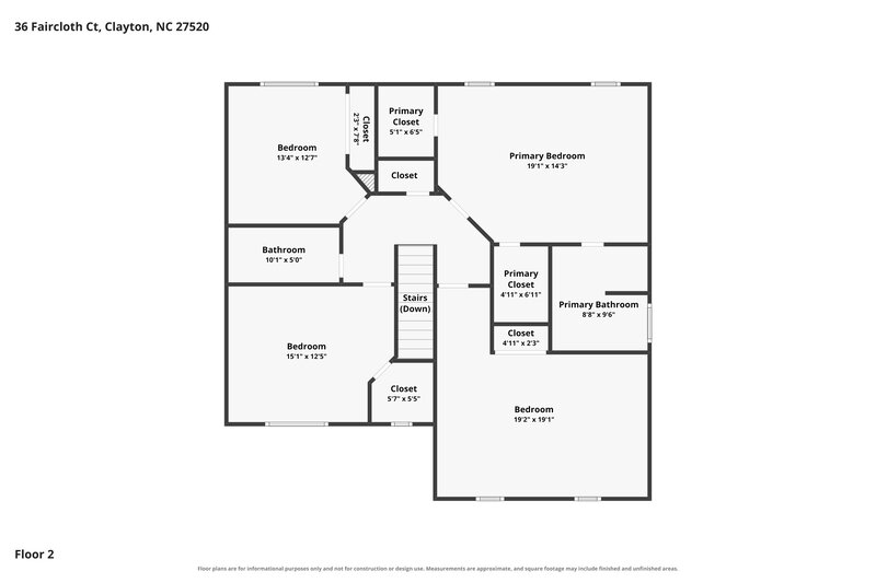 2,260/Mo, 36 Faircloth Ct Clayton, NC 27520 Floor Plan View 2